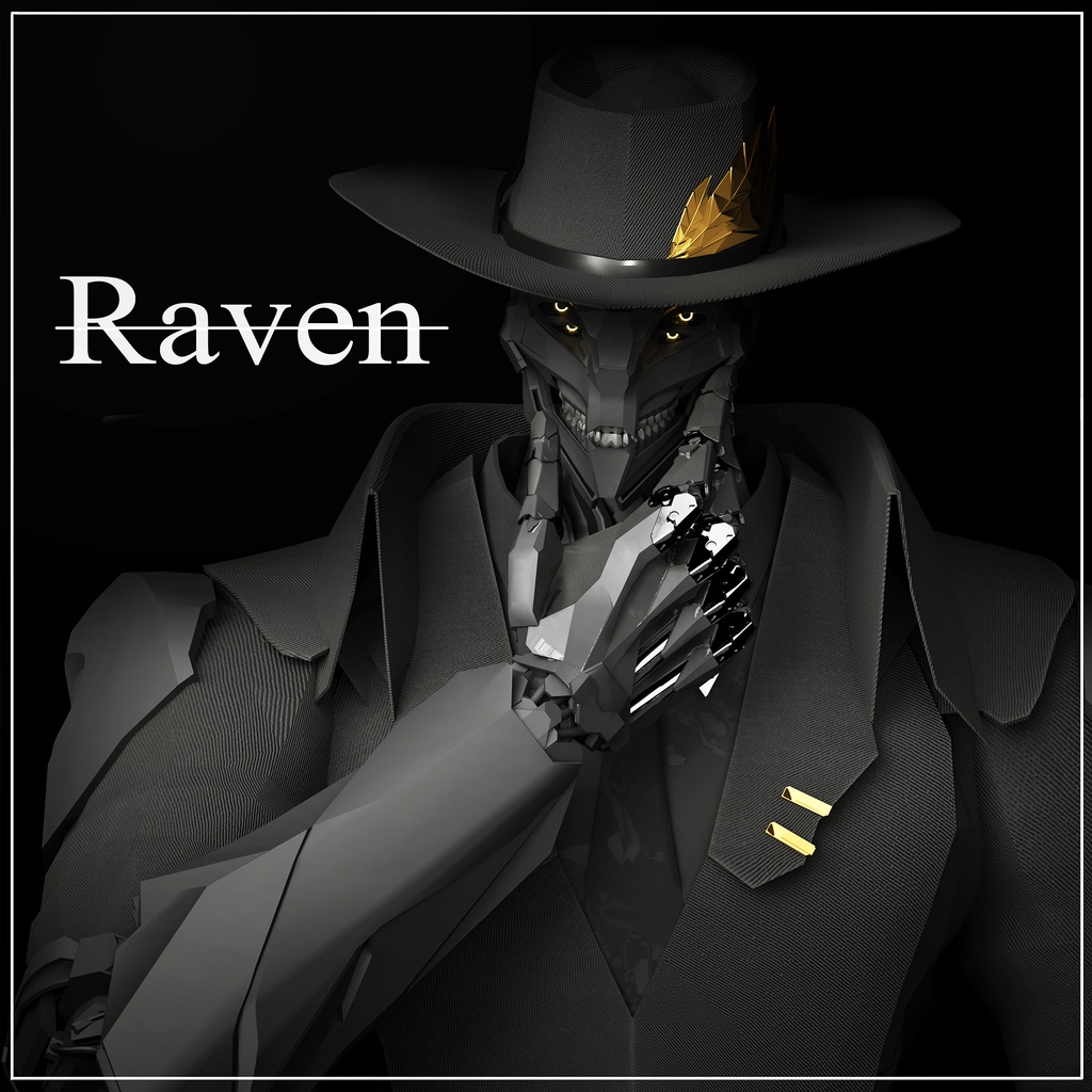 オリジナル3Dモデル「Raven」 