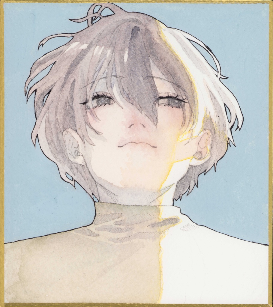 直筆色紙イラスト 012