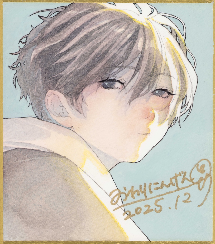 直筆色紙イラスト 013