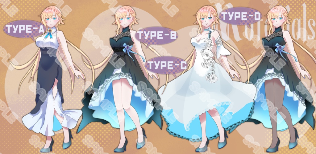 【立ち絵素材】フリー素材イラスト【女性】【全身】