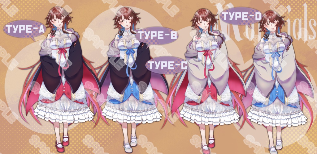 【立ち絵素材】フリー素材【女性】【全身】