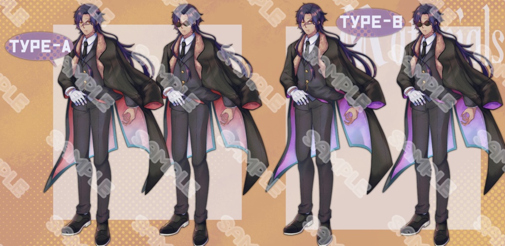 【立ち絵素材】フリー素材【男性】【全身】