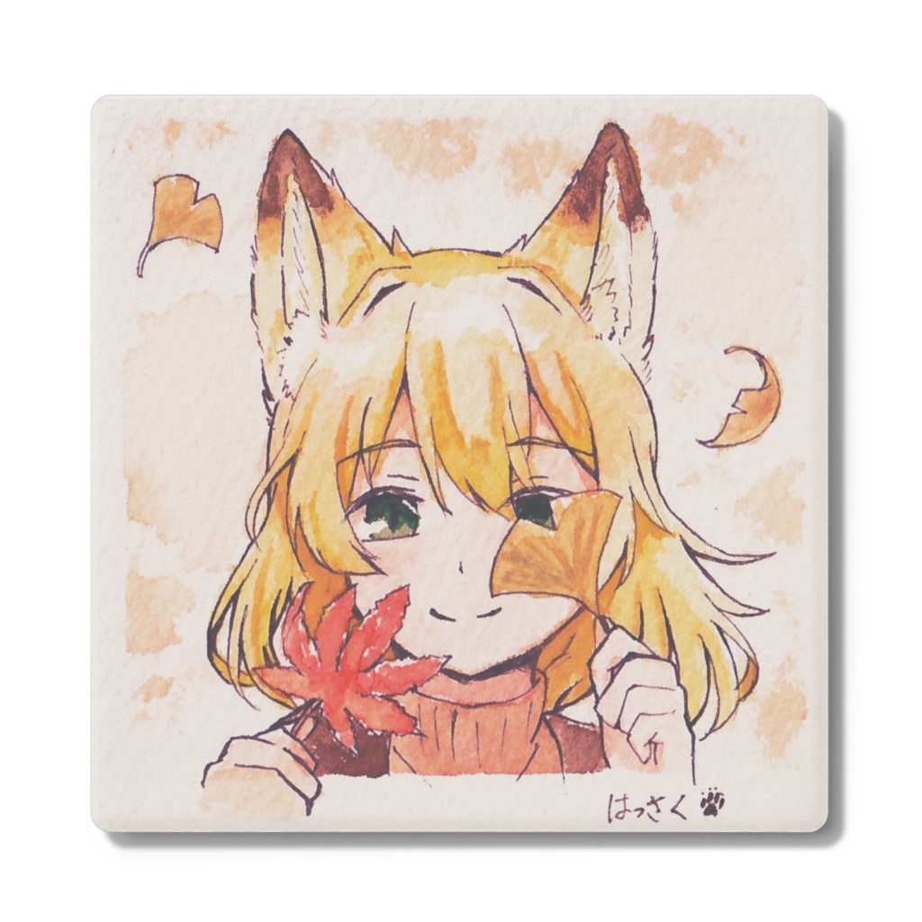 狐と紅葉コースター