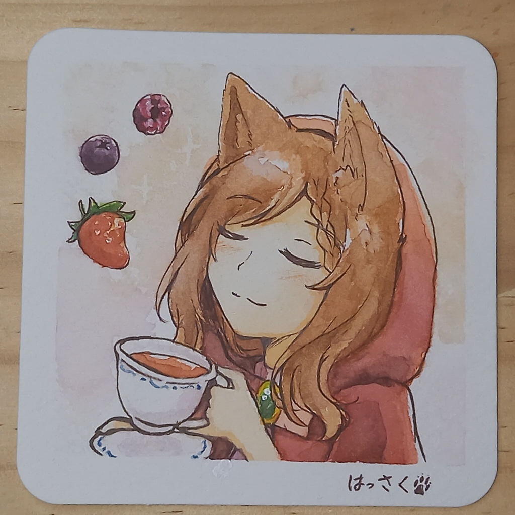 ベリー香る紅茶とオオカミ　原画