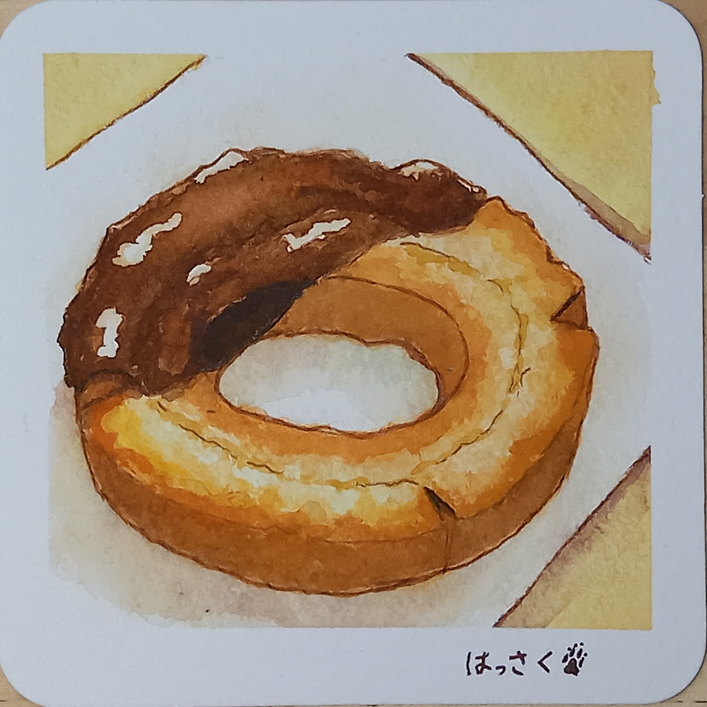 透明水彩チョコファッション原画