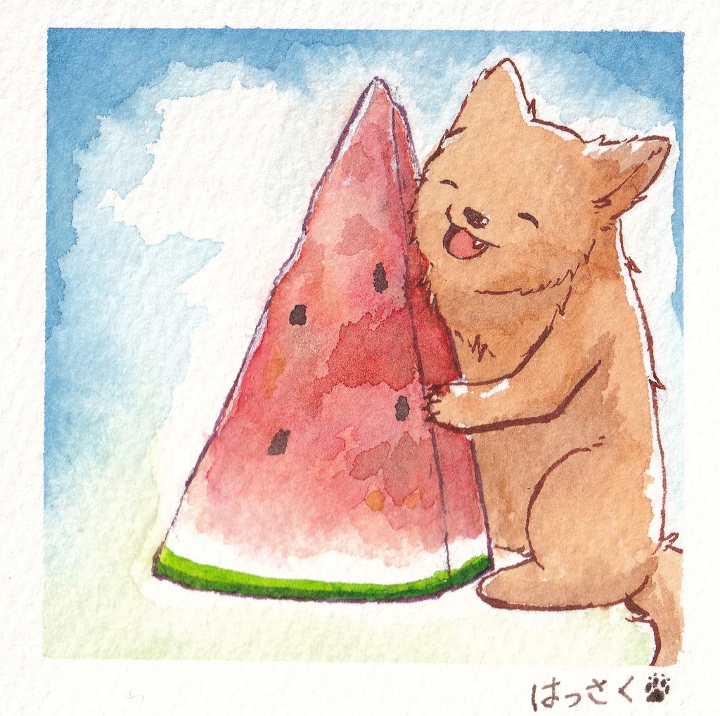 夏のスイカとオオカミ