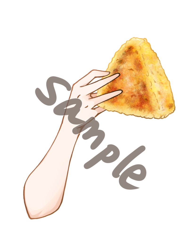 【Vtuber素材】おにぎり+おにぎりを持つ手