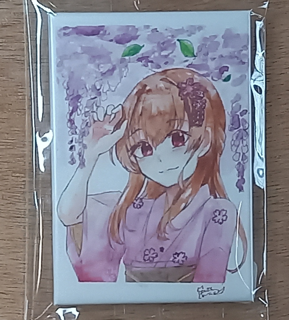 三春と藤　缶バッジ