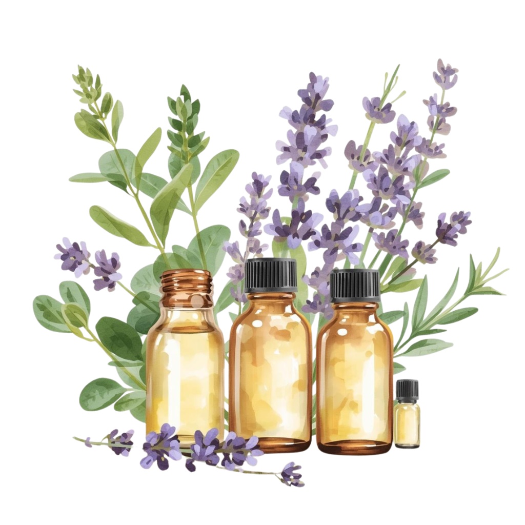 水彩アロマクリップアートセット – 癒しの香りを感じるナチュラルデザイン素材(21item)