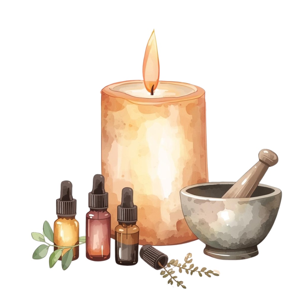 水彩アロマクリップアートセット – 癒しの香りを感じるナチュラルデザイン素材(21item)