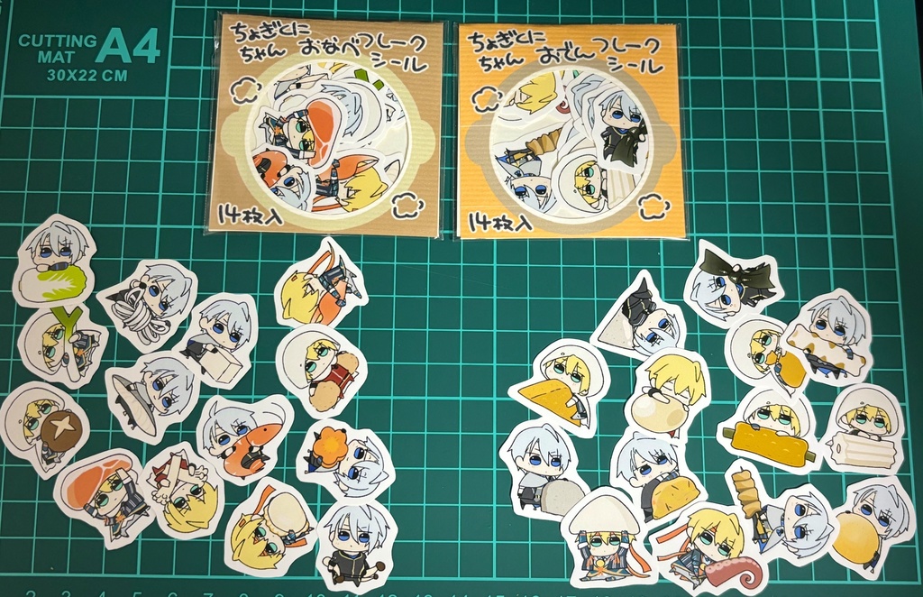 【完売御礼】ちょぎくにちゃんフレークシール おなべ&おでん