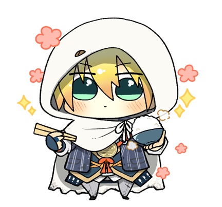 ご飯と写真撮る用まんばちゃんアクスタ　お箸バージョン