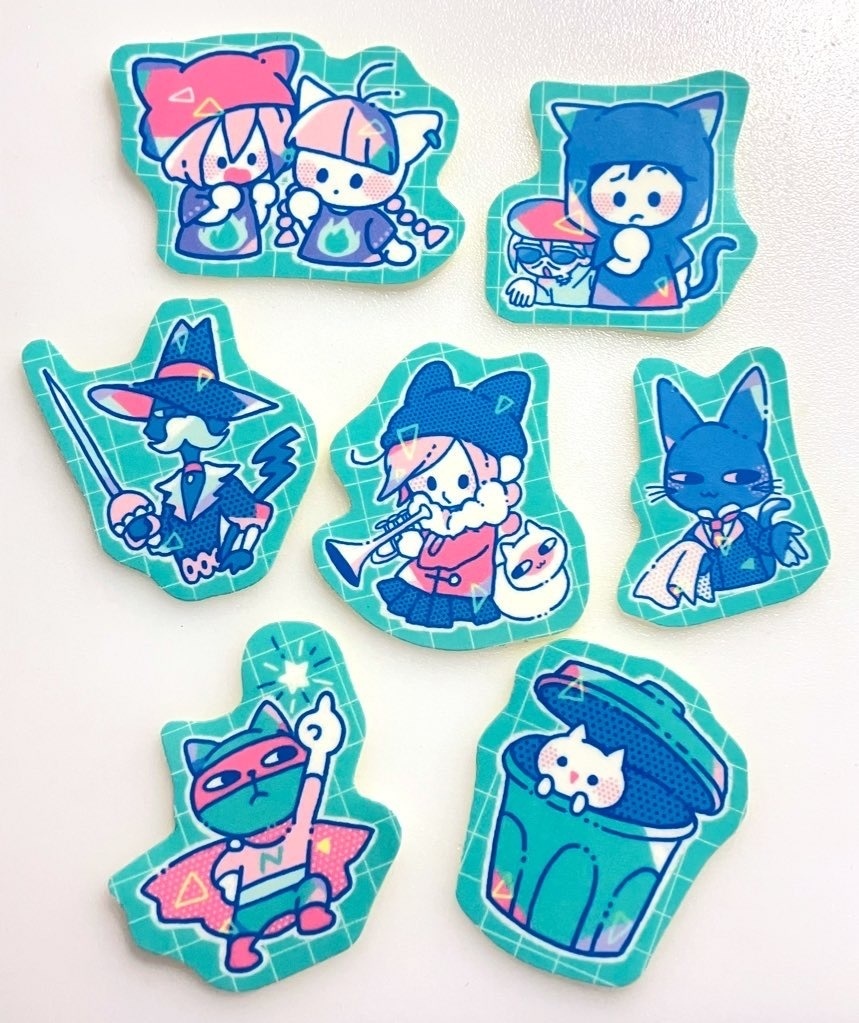 ステッカーセット(ねこちゃんセット)