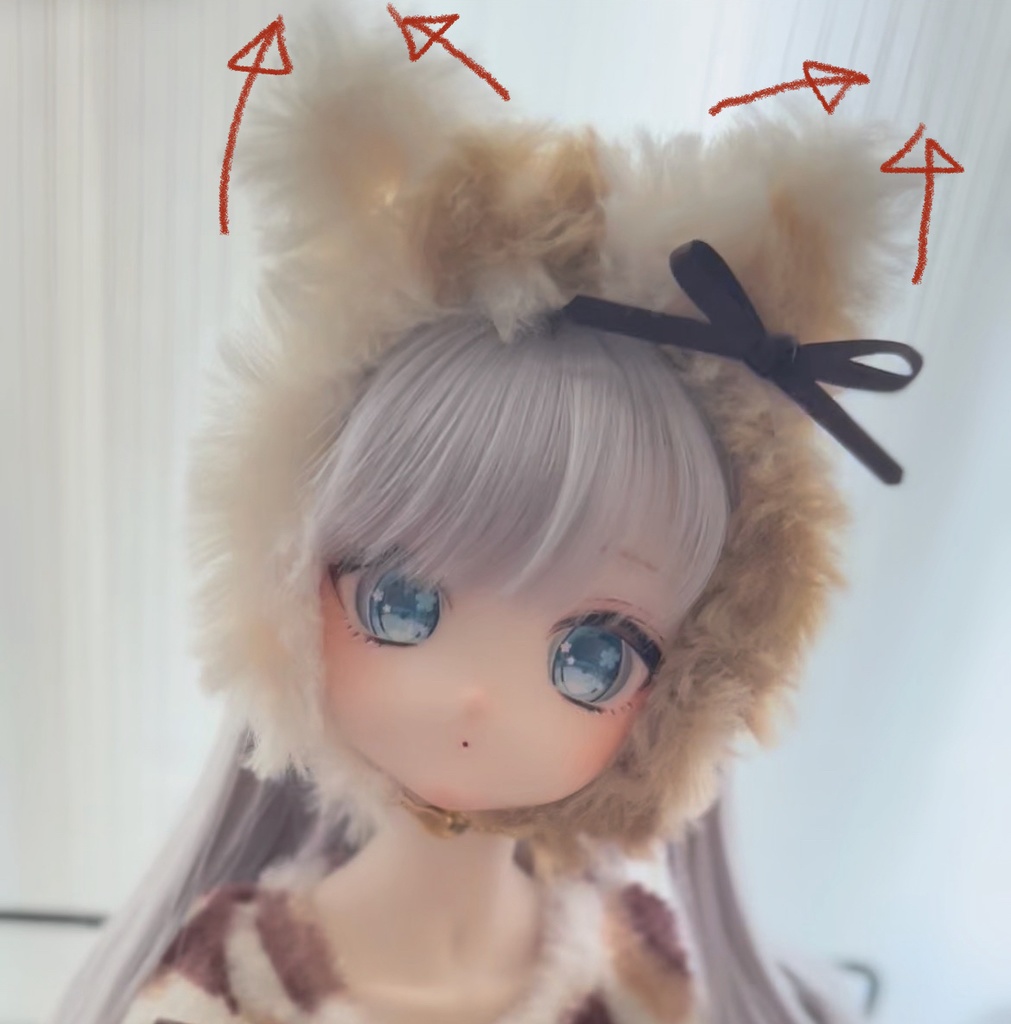 【にゃんこカチューシャ】MDD/DD衣装