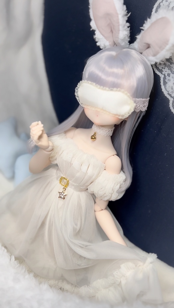 【 限定販売 】5/31迄【 夢見るお月様 】MDD/40㎝サイズ ベッド+お洋服