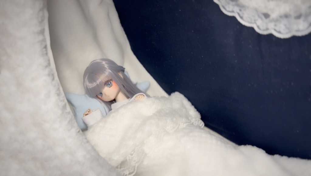 【 限定販売 】5/31迄【 夢見るお月様 】MDD/40㎝サイズ ベッド+お洋服