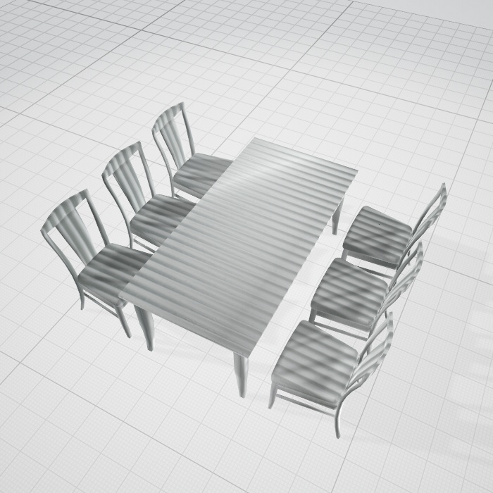 ３dモデル　ダイニング　イス　テーブル　obj 