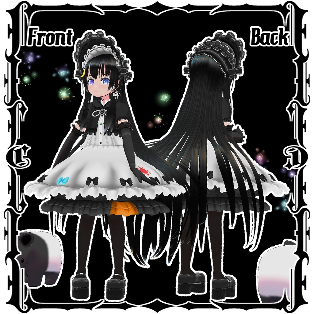 【オリジナル3Dモデル】稀白(まれしろ)