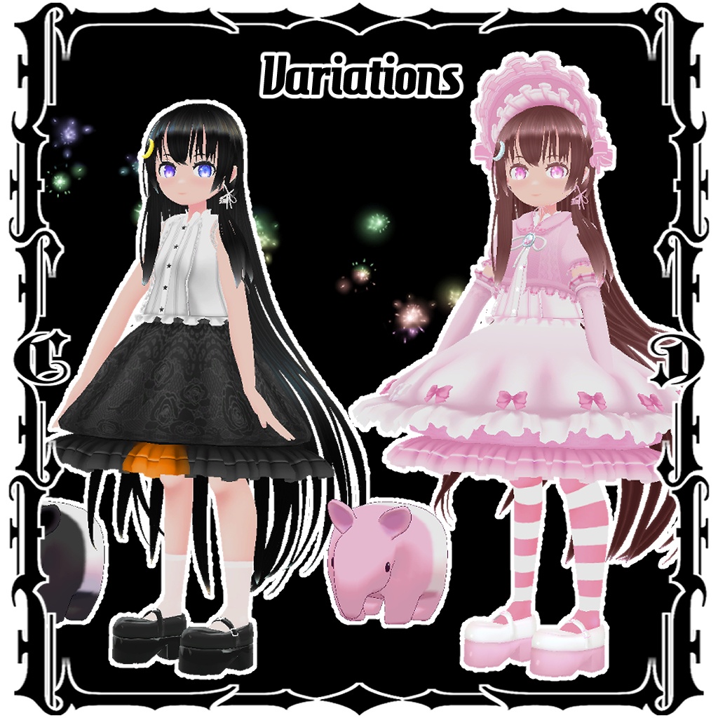 【オリジナル3Dモデル】稀白(まれしろ)