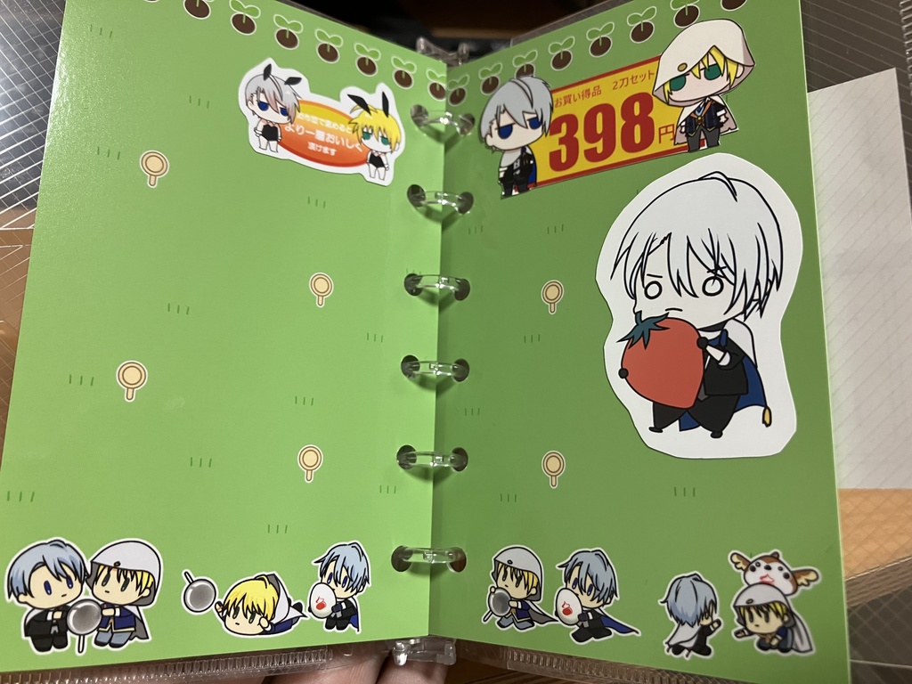 散歩伯仲シール帳(8枚入り)