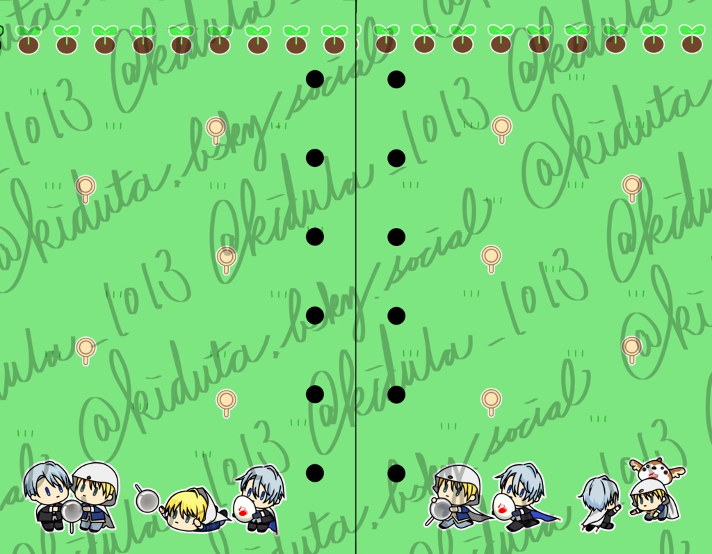 散歩伯仲シール帳(8枚入り)