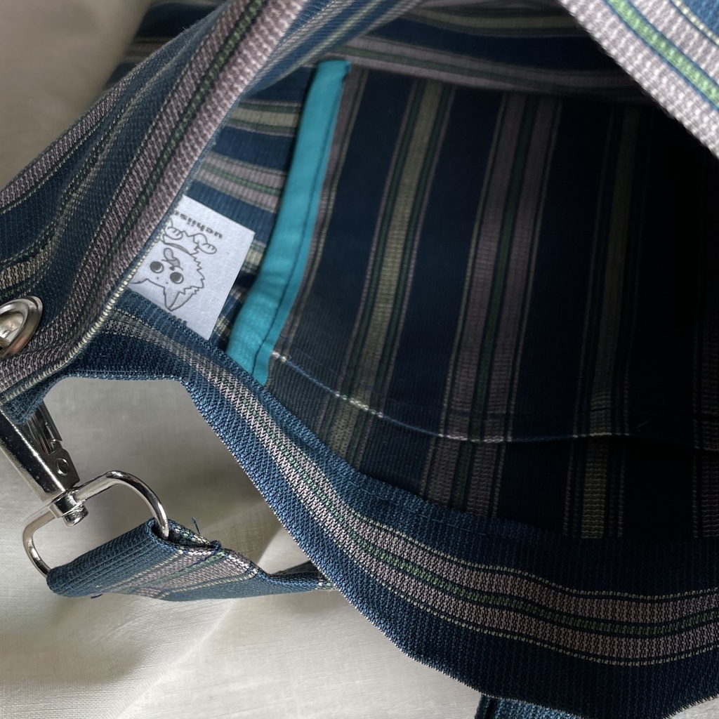 和のサコッシュ・藍色