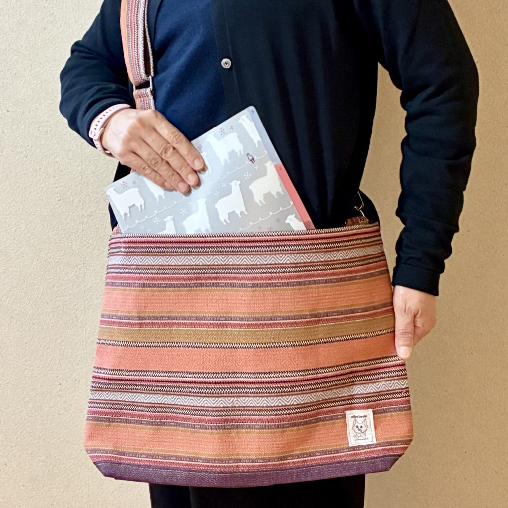 帯リメイク ショルダーバッグ