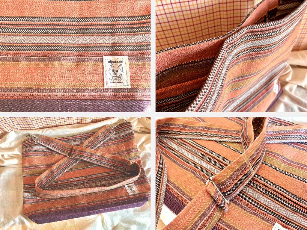 帯リメイク ショルダーバッグ