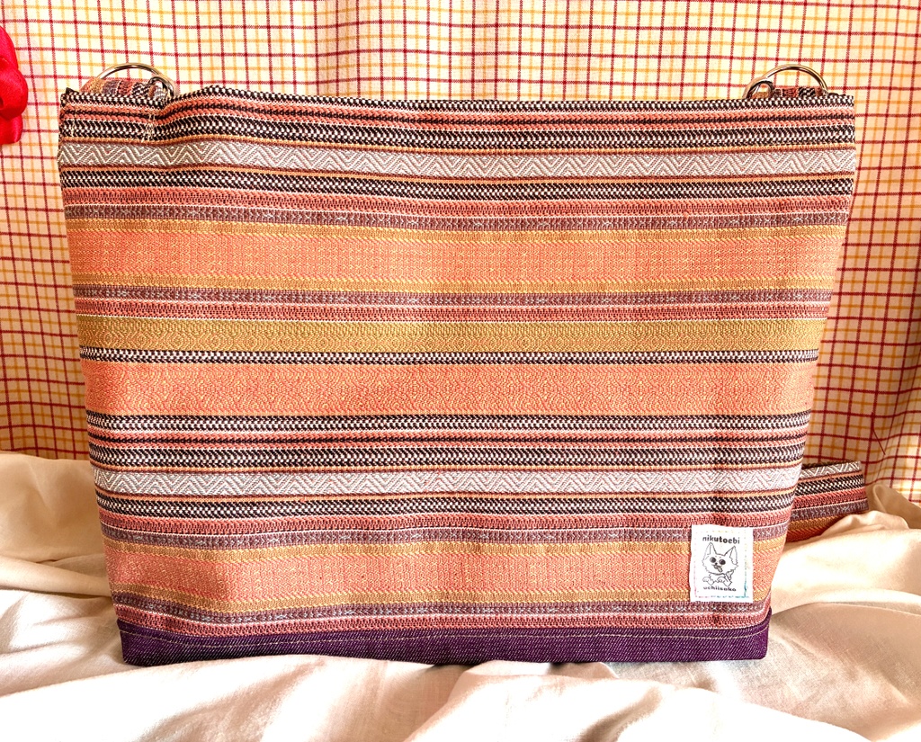 帯リメイク ショルダーバッグ