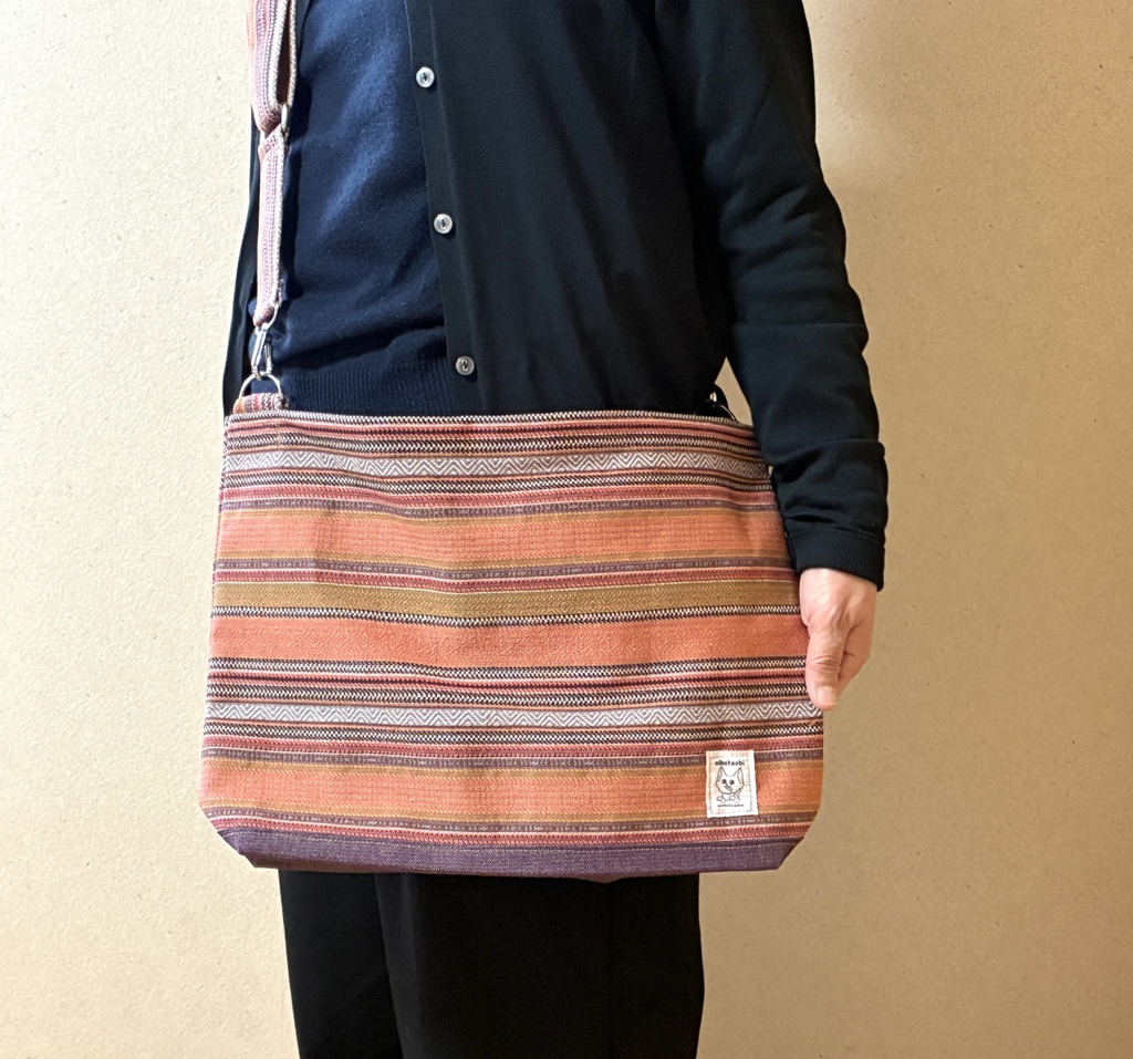 帯リメイク ショルダーバッグ