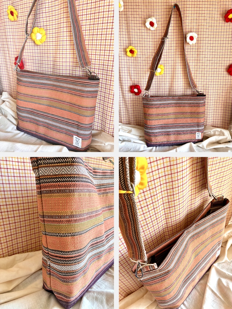 帯リメイク ショルダーバッグ