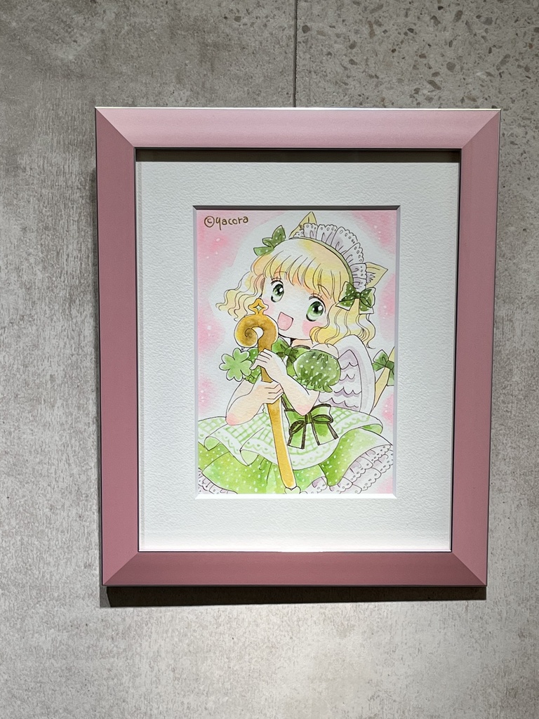 額装原画　Happy clover