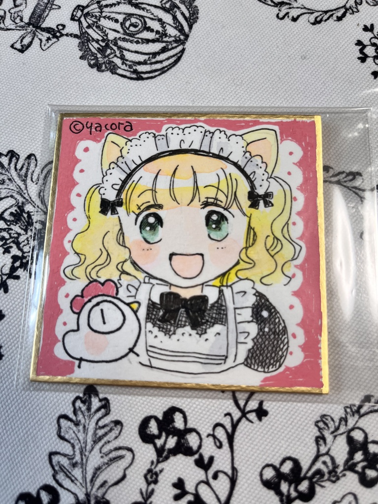 ミニミニ色紙　おまるとmai