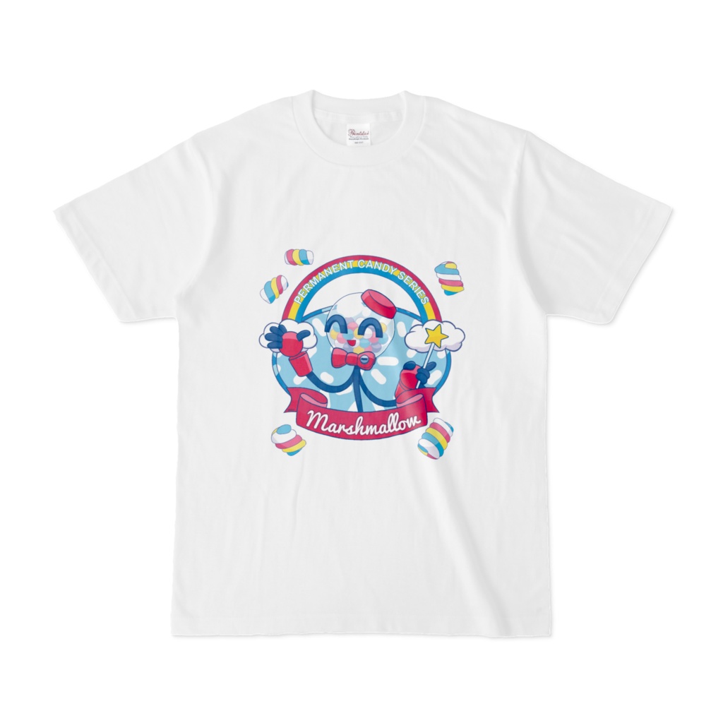 PERMANENT SUGAR T-shirt [Marshmallow Rainbow]