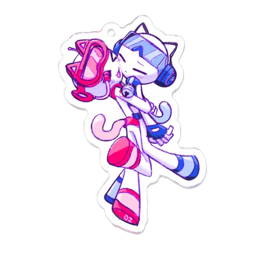 KITTY&CATY acrylic key chain [hug]