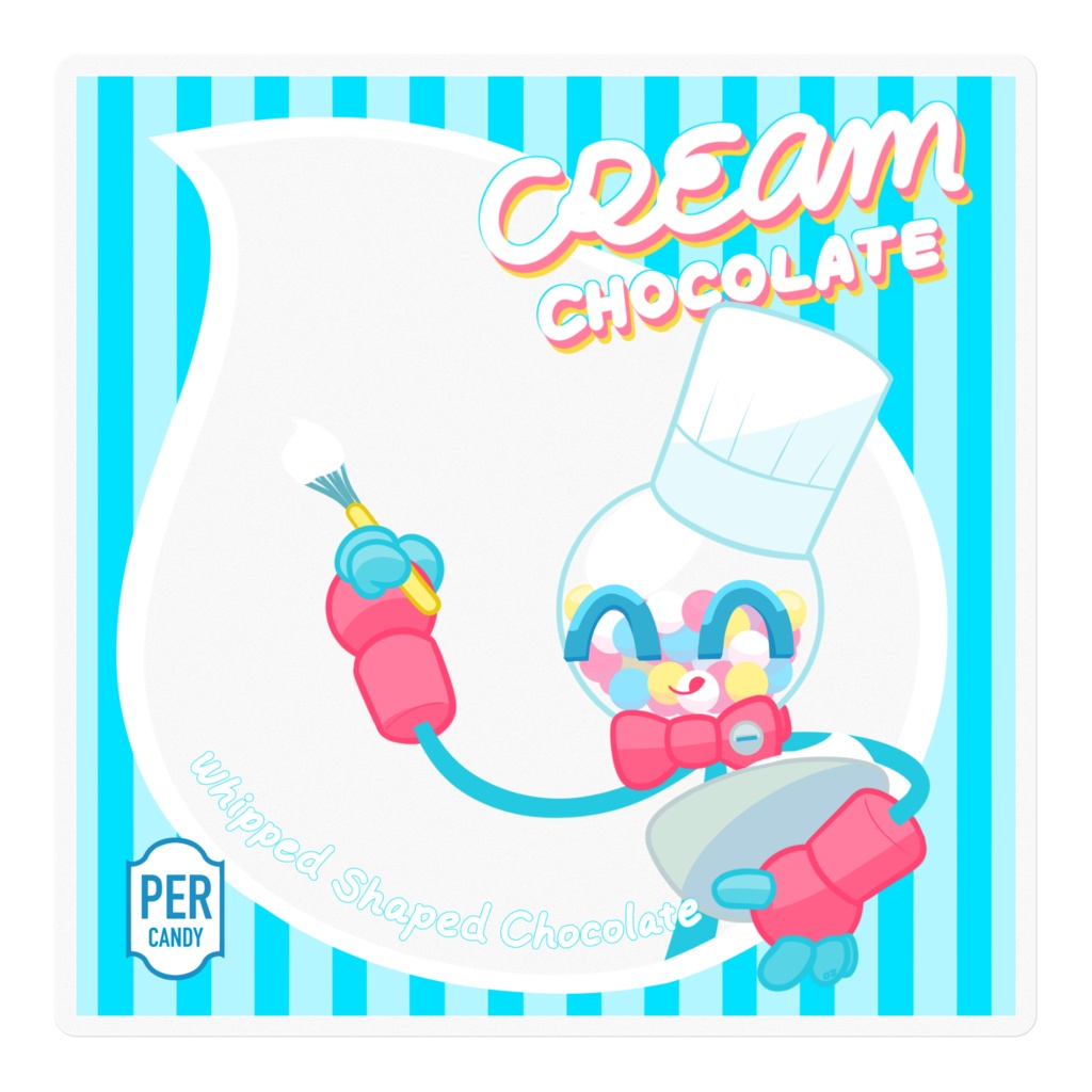 PERMANENT SUGAR sticker [Cream Chocolate]