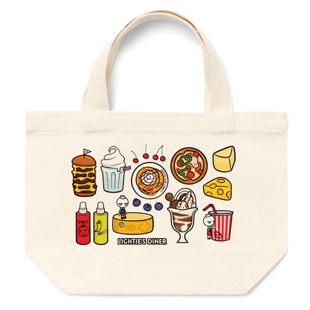 LIGHTIE tote bag [cheese and cream]