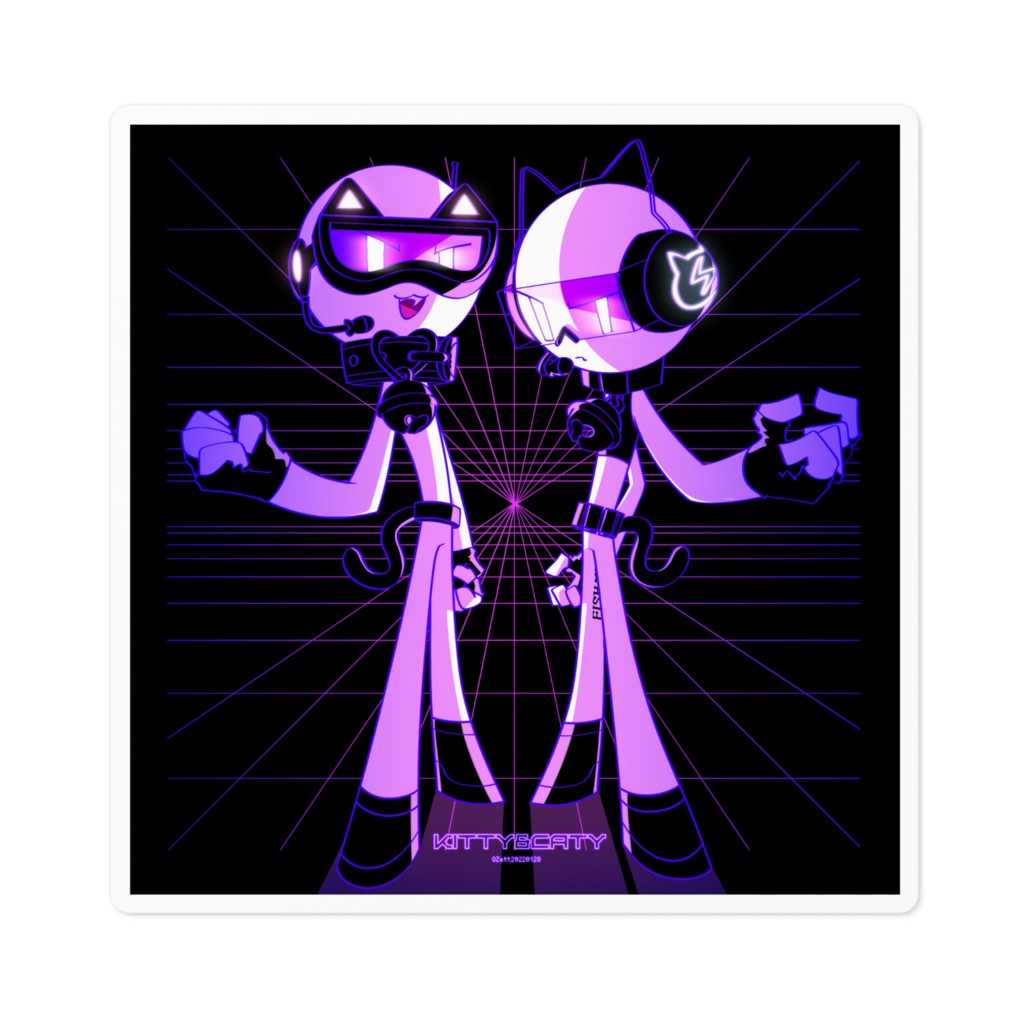 KITTY&CATY sticker [Invaders]