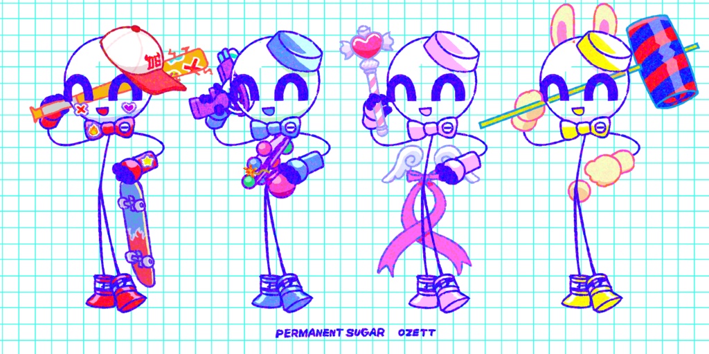 PERMANENT SUGAR dress-up sticker