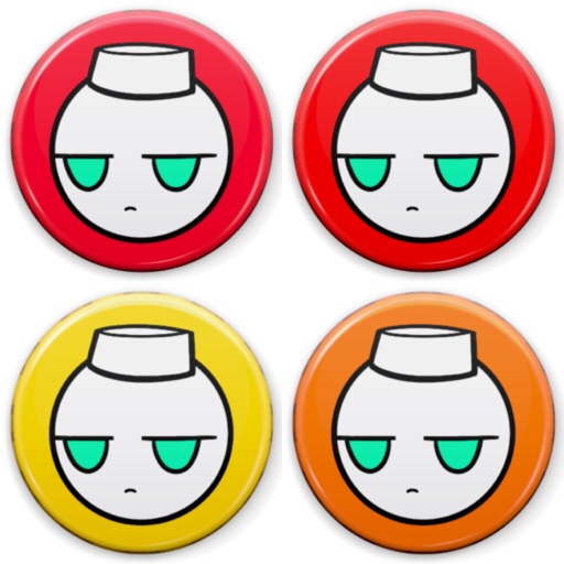 LIGHTIE'S DINER crown-seal-ish can badge