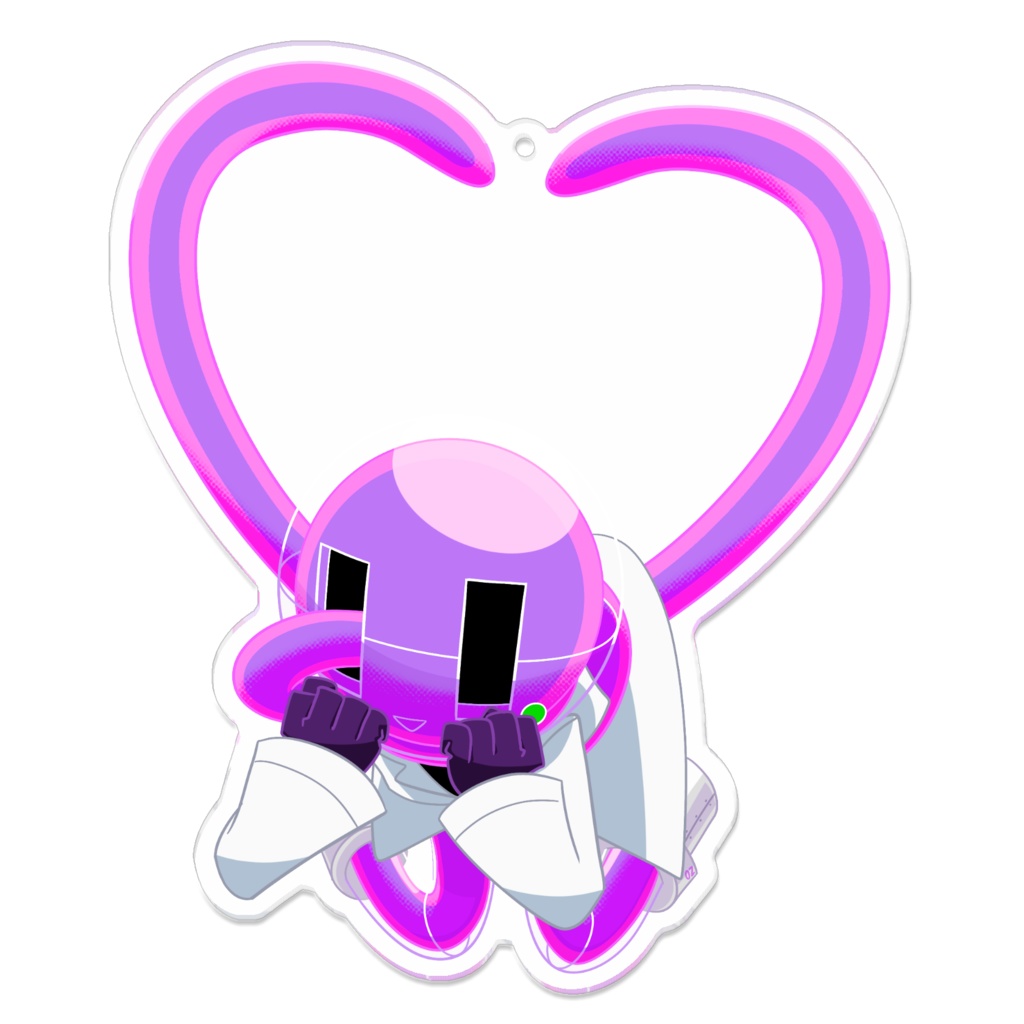 ROBIN acrylic key chain [heart]