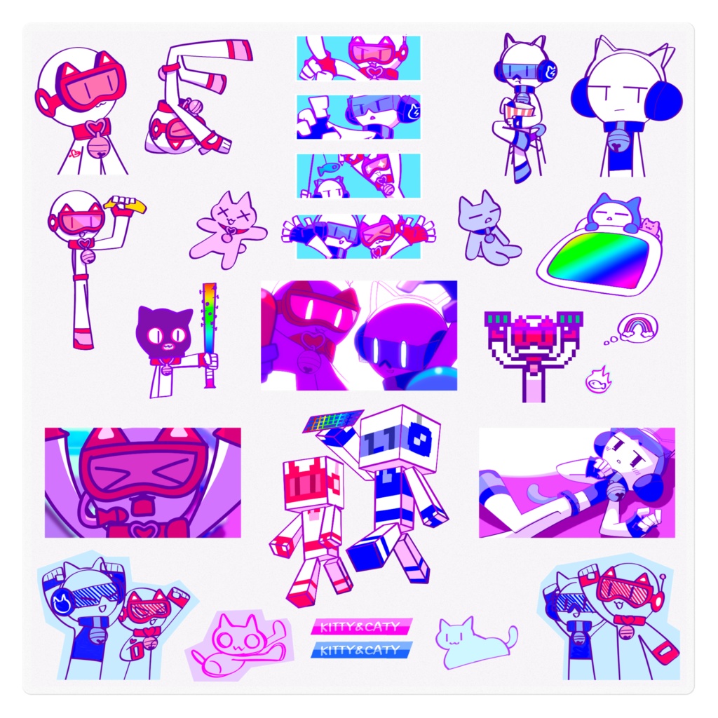 KITTY&CATY sticker [Gaming]