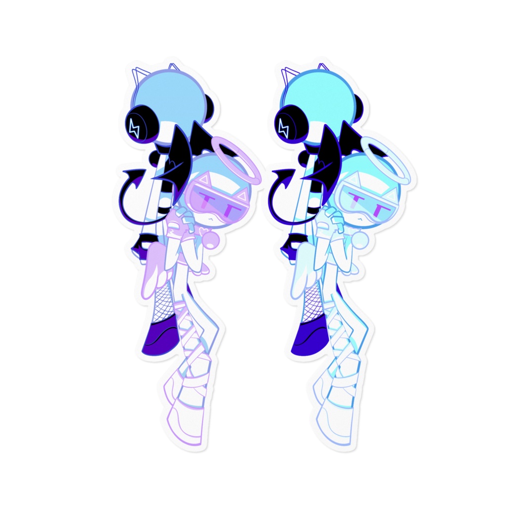 KITTY&CATY sticker [angel and devil]