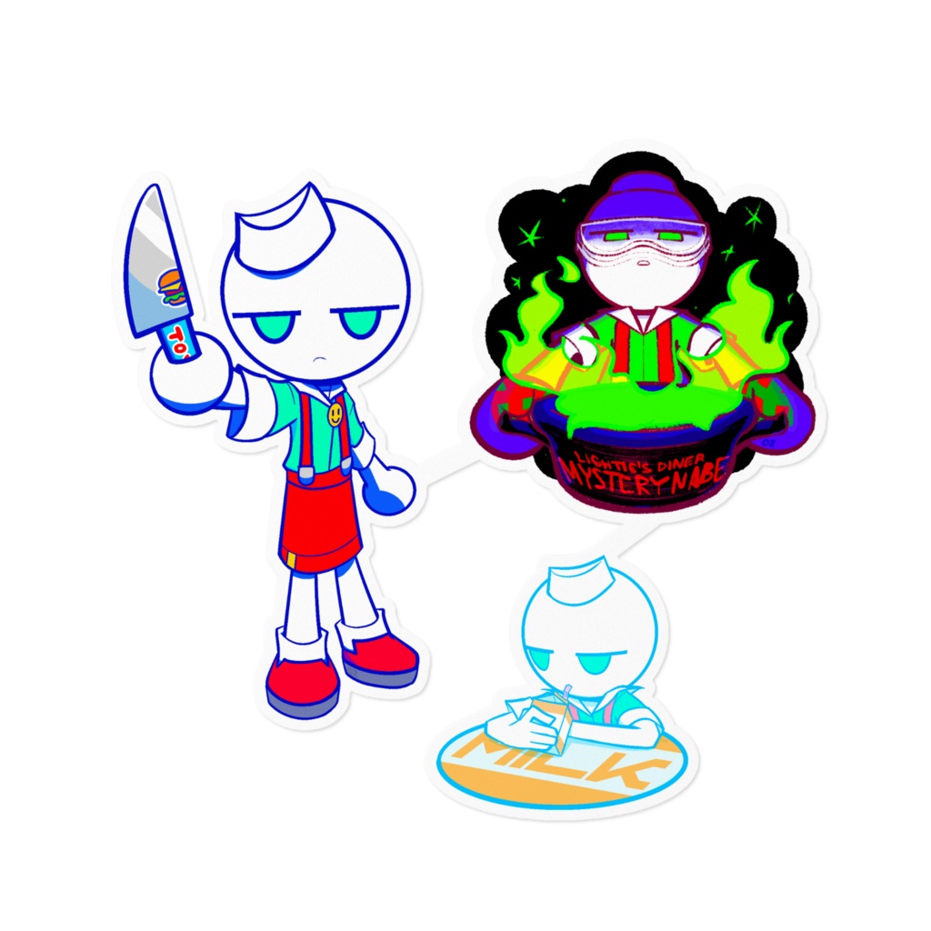 LIGHTIE sticker [4yo,mysterynabe,milk]