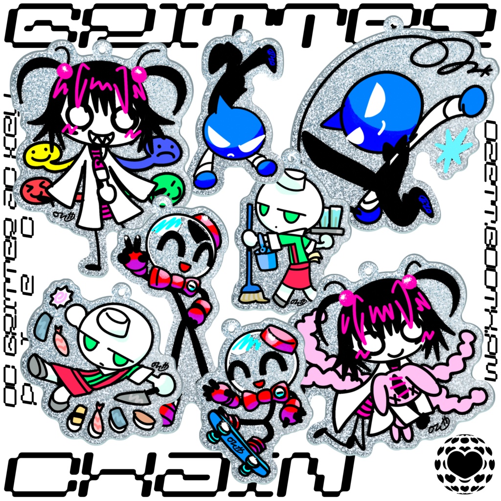 OC gritter acrylic key chain [piece-y]