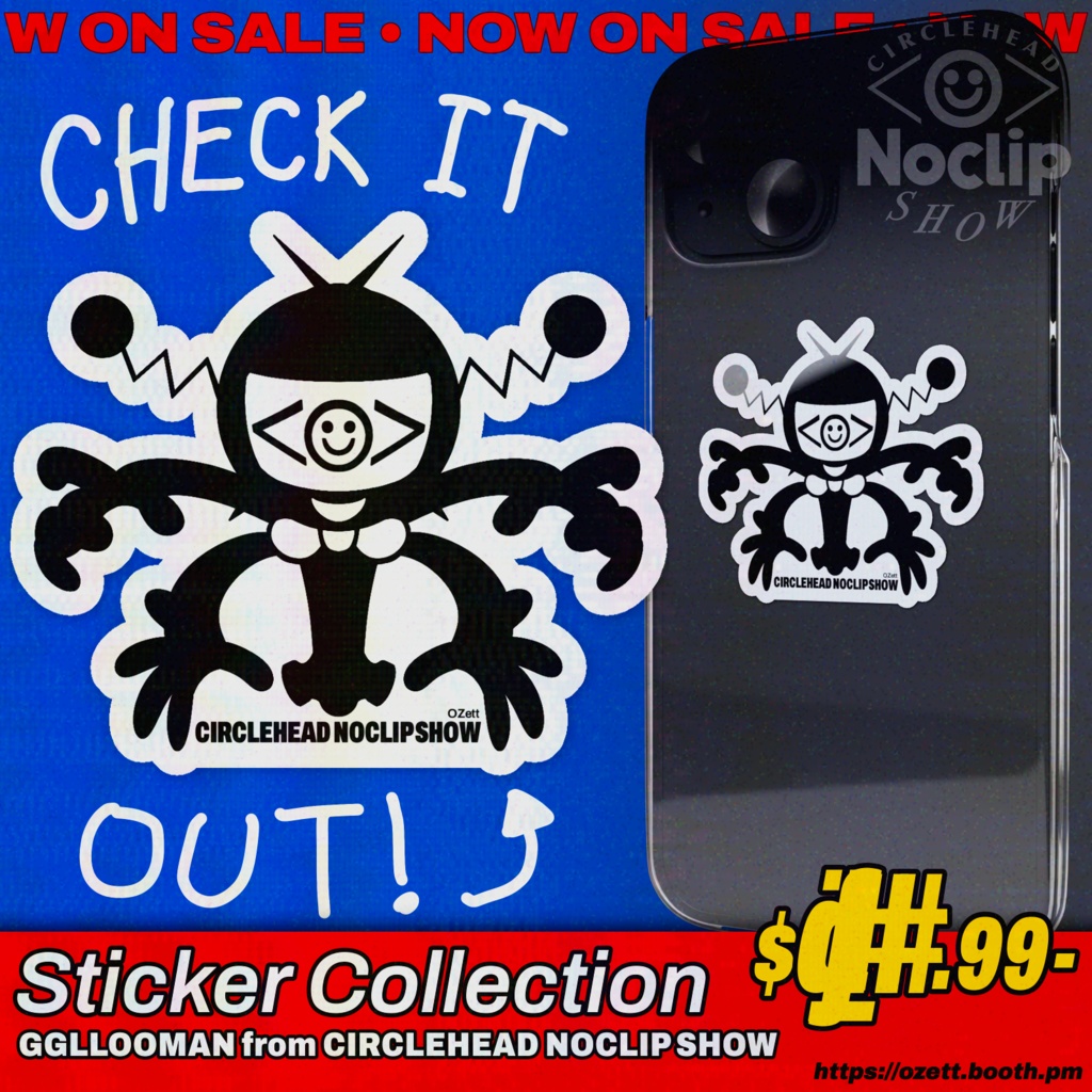 GGLLOOMAN sticker collection