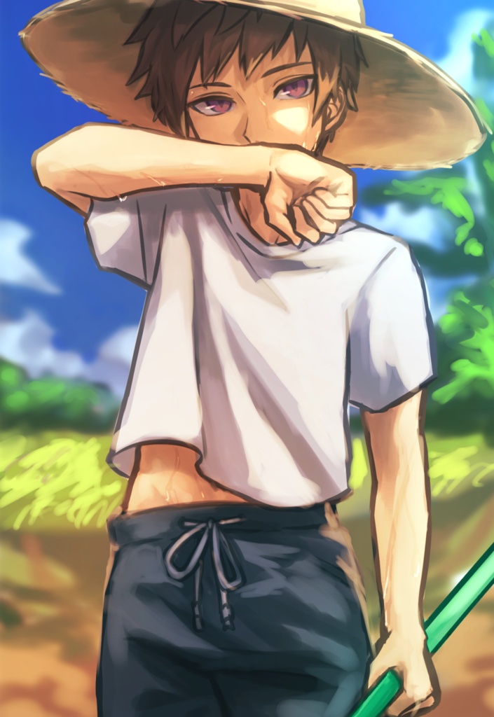 夏休み荒船少年クリアポストカード