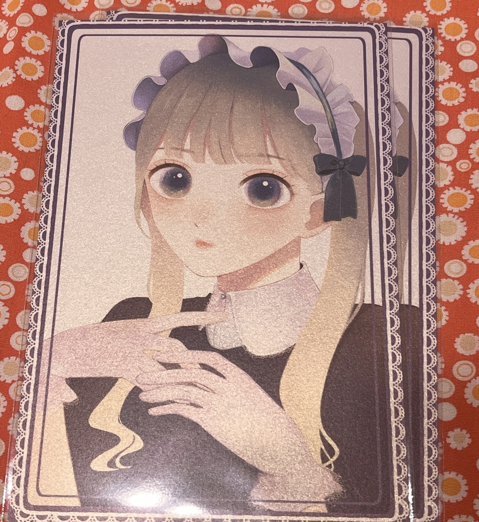 フリルの女の子のポストカード