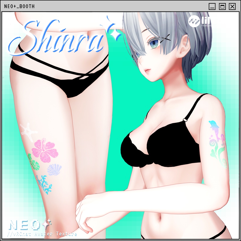 【For 4 Avatars】Glitter Tatoo TEXTURE_neoplus02