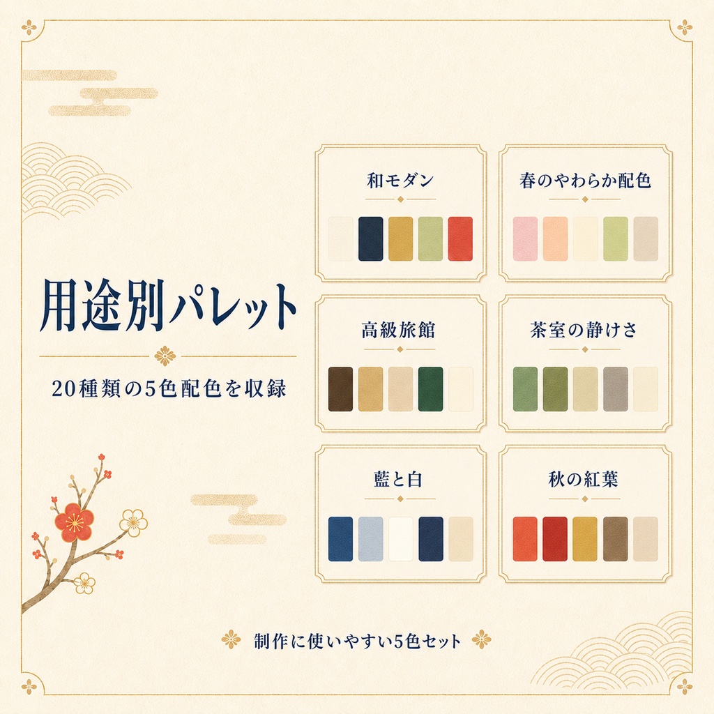 和色パレット100 - 制作に使えるカラーコード素材集